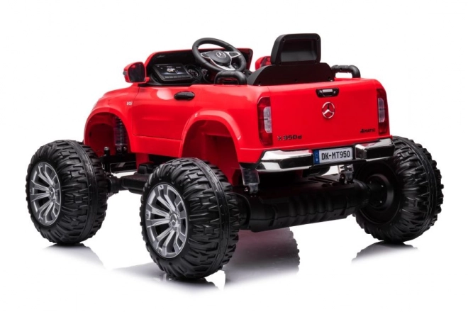 Mercedes Kinderfahrzeug Elektroauto 4x4 Rot