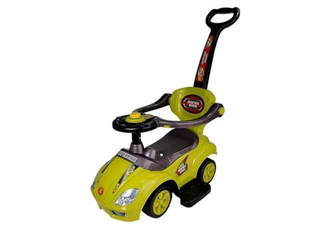 3-in-1 Mega Car Kinderlaufrad Gelb