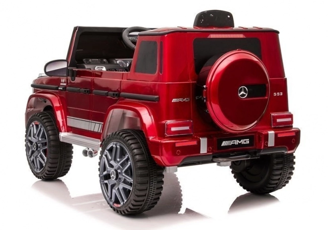 Roter Mercedes G63 AMG Elektroauto für Kinder