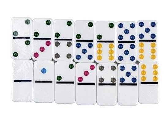 Domino-Spiel im Metallgehäuse - 28 Teile
