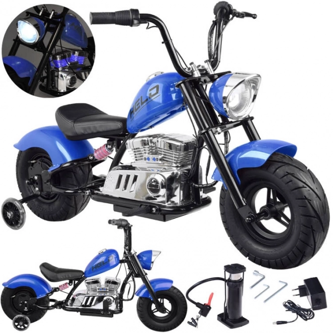 Elektrischer Chopper Motorrad für Kinder – Blau