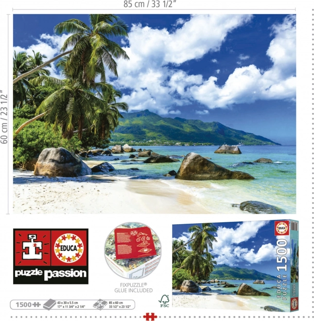 EDUCA Puzzle Seychellen 1500 Teile