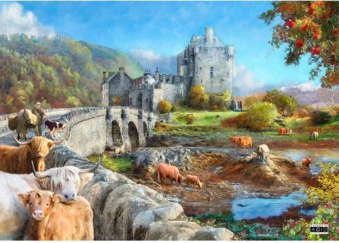 Puzzle Morgen in den schottischen Highlands 1000 Teile