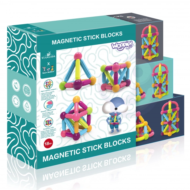 Woopie magnetisches Bildungsspielzeug, 38 Teile