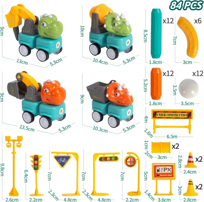 Magnetische Konstruktionsspielzeug Dinosaurier Set