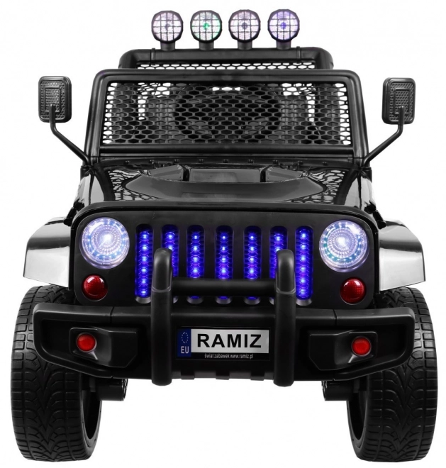 Elektrisches Kinderauto Raptor Drifter schwarz mit Fernbedienung und Allradantrieb (4x4)