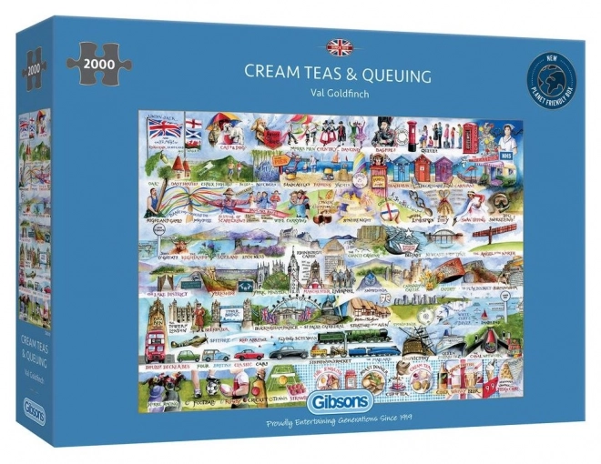 Gibsons Puzzle Afternoon Tea Set 2000 Teile