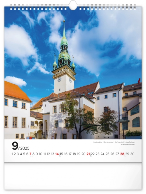 Notique Wandkalender Brno 2025