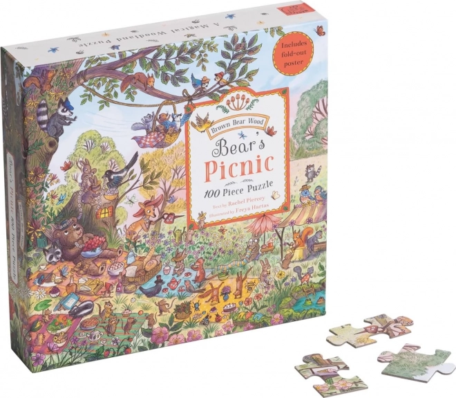 Galison Bären-Picknick Puzzle 100 Teile