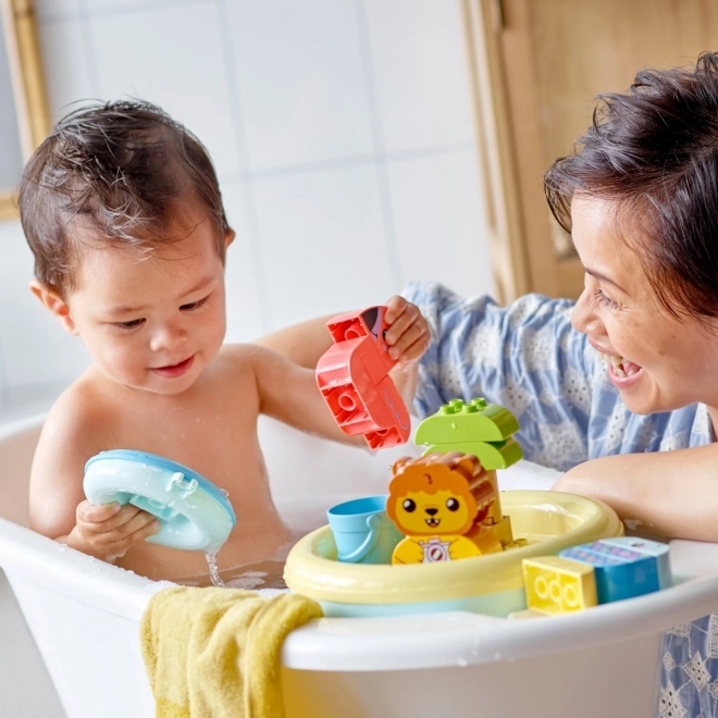 Lego Duplo Spaß beim Baden: Schwimmende Insel mit Tieren