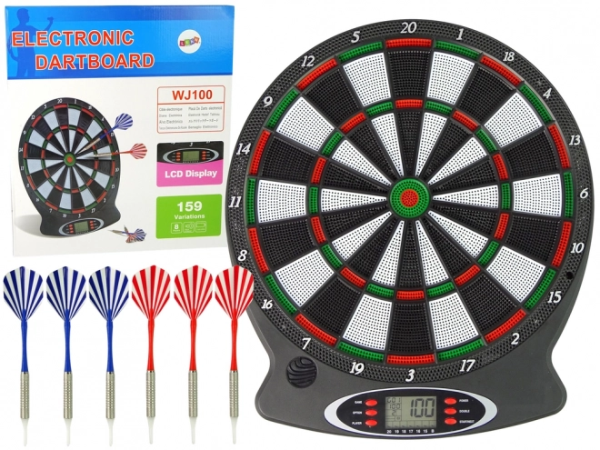 Elektronische Dartscheibe mit Pfeilen 43 cm x 38 cm