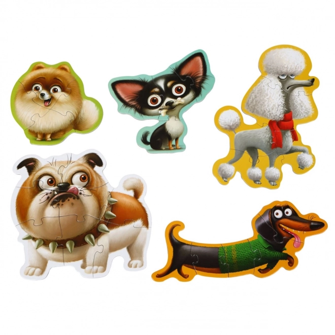 Puzzlika Hunde 5 in 1 Puzzle