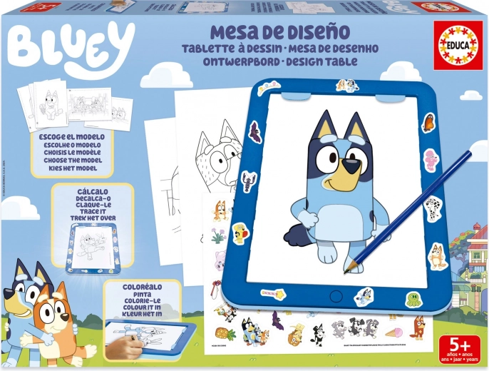 Zeichenunterlage Bluey