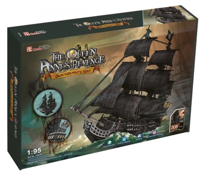 3D-Puzzle Set Piratenschiff Königin Annas Rache