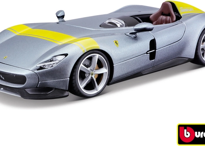 Ferrari Monza SP1 silbern/blau Metallmodell 1:24
