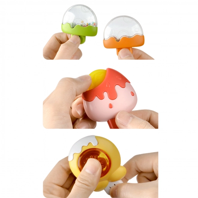 Woopie Baby Sensorische Spinner Spielzeug Biene Huhn Kaninchen Bestandteile