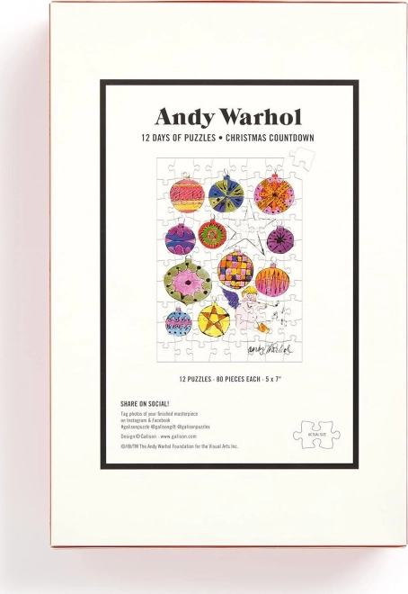 Andy Warhol Weihnachtskalender Puzzle Set