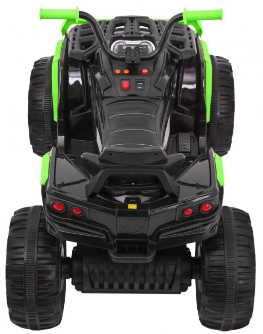 Kinder-Batterie-Quad Schwarz/Grün + EVA-Reifen + MP3-Radio + LED-Diode + sanfter Start