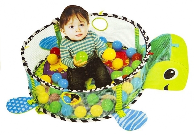 Spielmatte für Babys Schildkröte 3-in-1 Bällebad