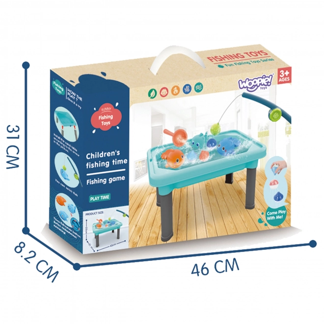 Wasserspielzeug Tisch 3 in 1 mit Angelspiel