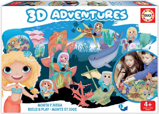 Educa 3D Puzzle Meerjungfrauen Königreich