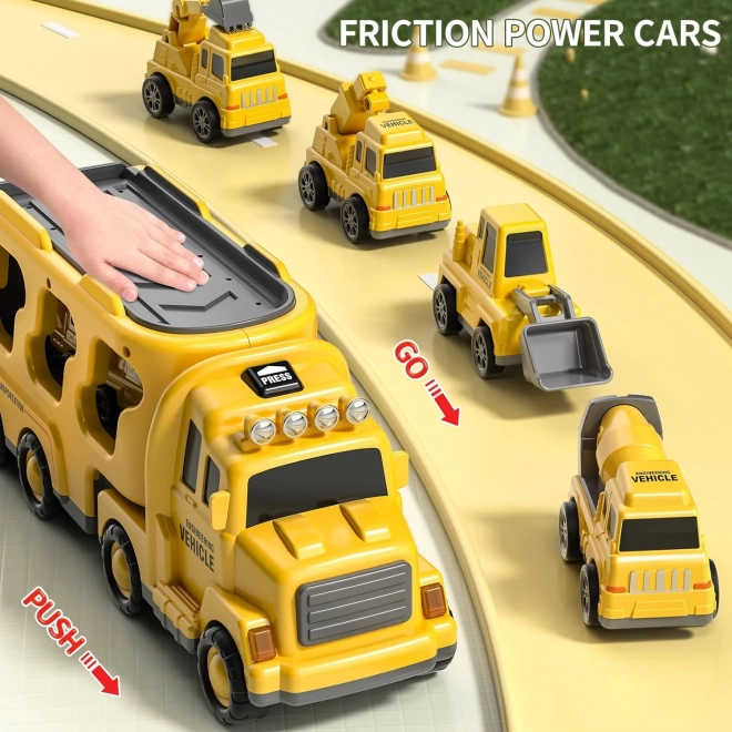 Woopie Abschleppwagen Set mit 5 Fahrzeugen