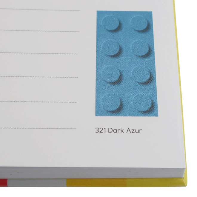 Inspirierende LEGO-Farbskala auf den Seiten