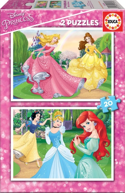 Educa Puzzle Disney Prinzessinnen 2x20 Teile