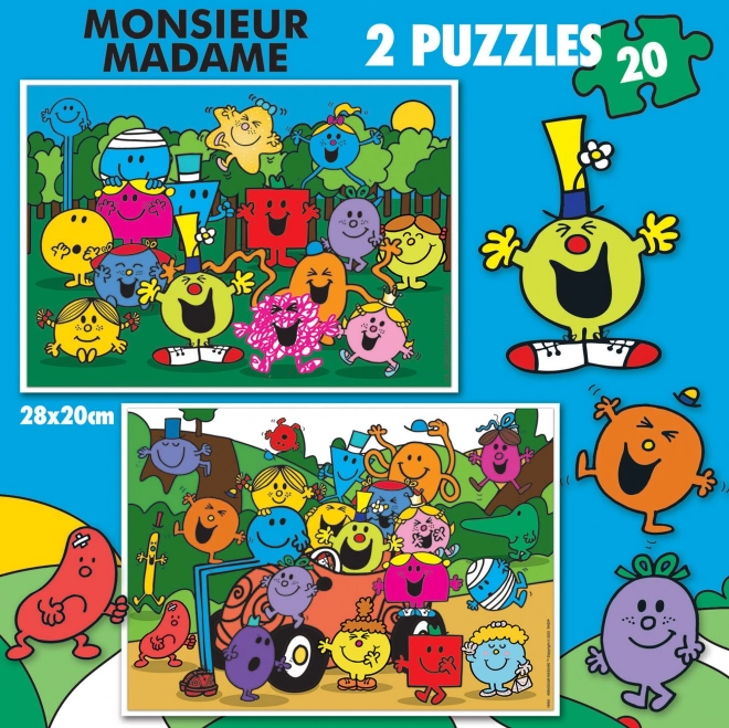 Educa Puzzle Mister Herren 2x20 Teile