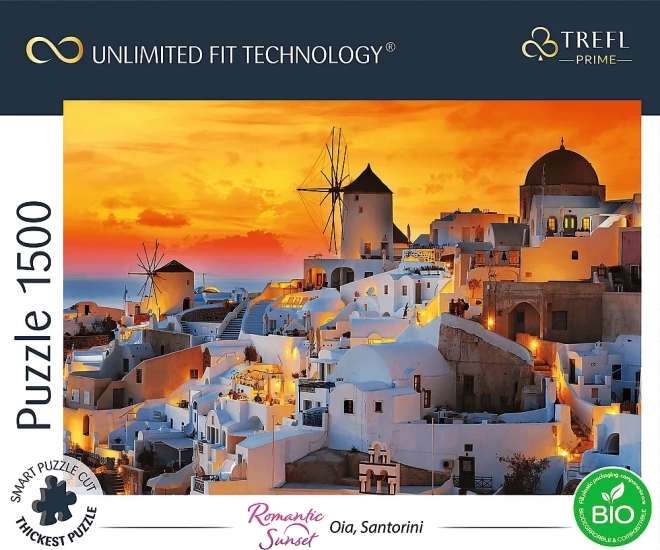 Romantischer Sonnenuntergang: Oia, Santorini Puzzle von TREFL