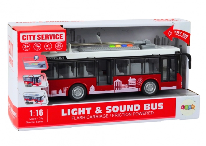 Trolleybus Spielzeug mit Licht und Sound