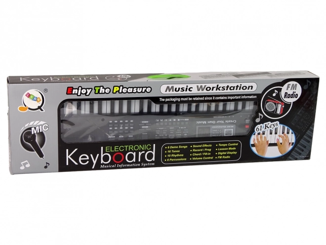 Kinder-Keyboard mit Lernfunktionen und Mikrofon