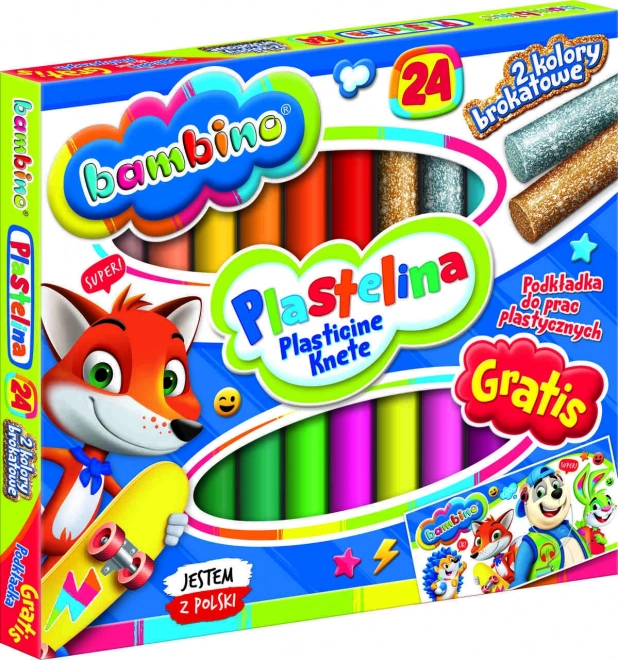 Bambino Plastilinenset mit 24 Farben