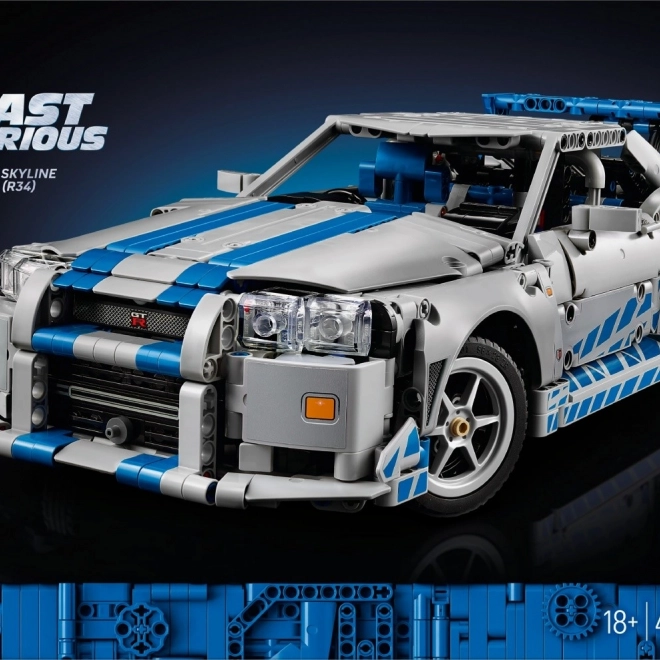 Technic-Baukasten Nissan Skyline GT-R aus dem Film "Fast and Furious"