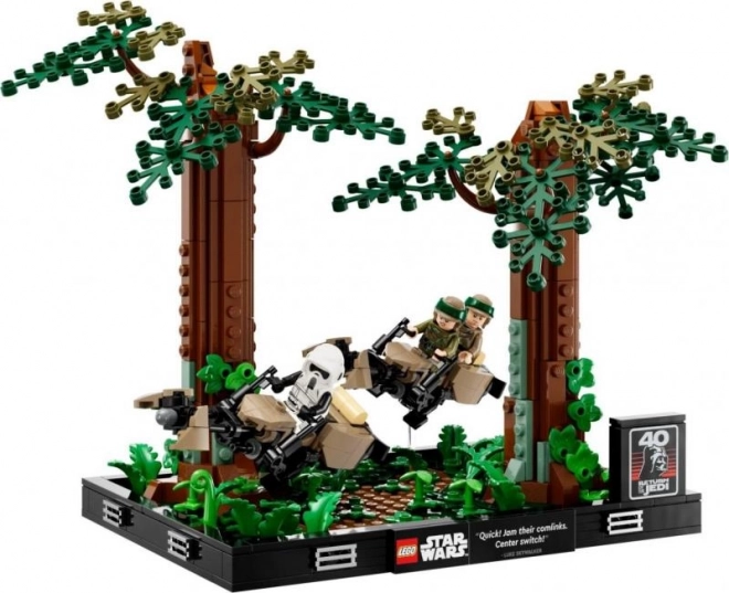 Lego Star Wars Diorama: Verfolgungsjagd auf Endor