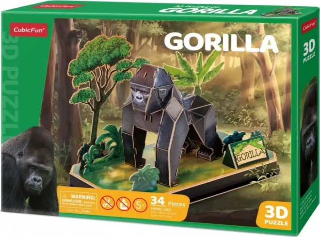 3D-Puzzle Tiere - Gorilla