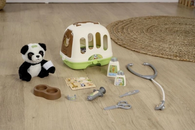 Tierarzt-Set mit Panda und Transportbox