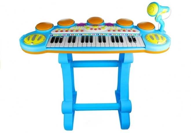 Musikspielzeug Keyboard Mit Mikrofon Und Hocker