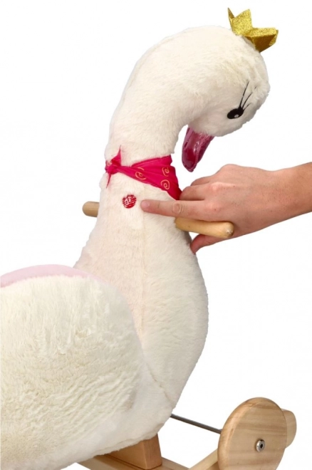 Schaukelstuhl Swan Queen mit Rollen