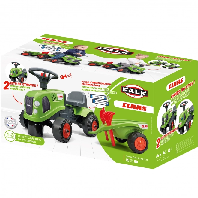 Falk Lauflernwagen Baby Claas mit Anhänger