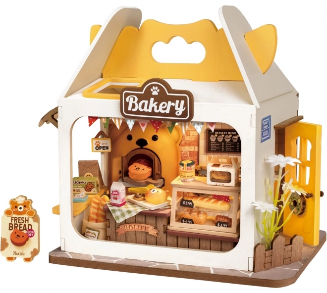 Medvídkovo Bäckerei Miniatur-Holzbausatz von RoboTime