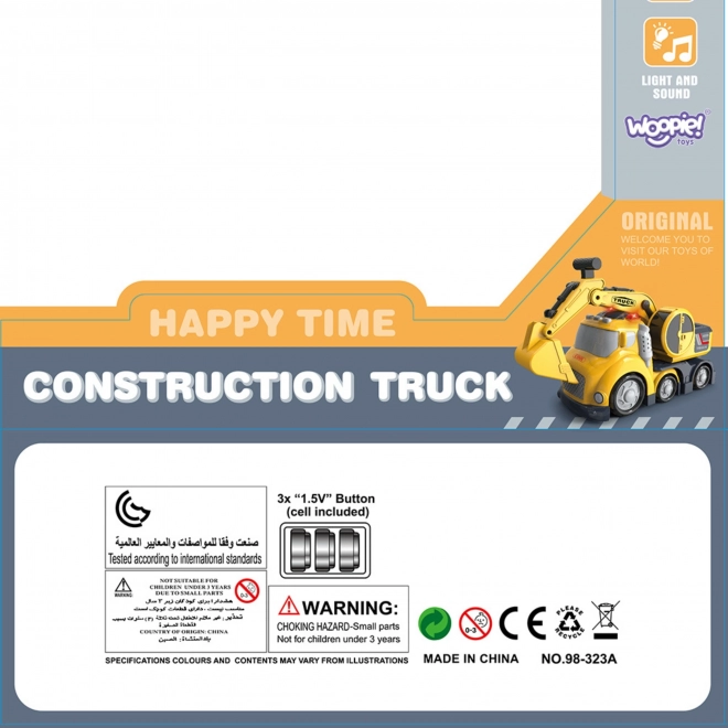 Aushubmaschine City Truck mit Licht- und Geräuscheffekten