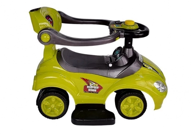 3-in-1 Mega Car Kinderlaufrad Gelb