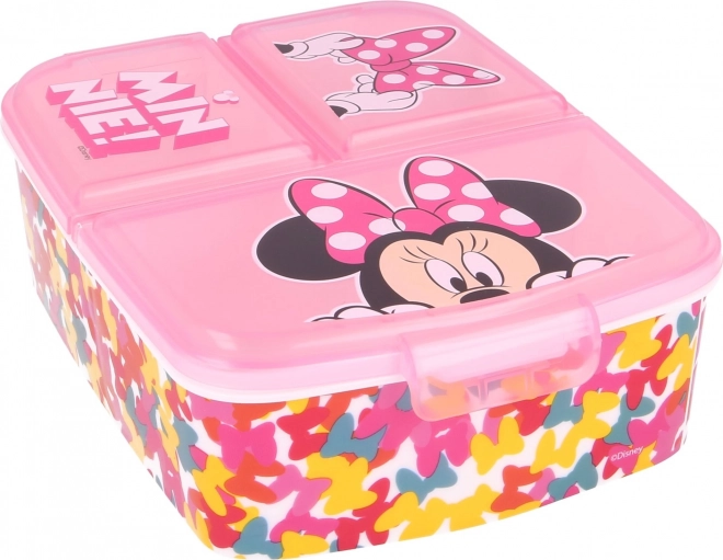 Praktische Lunchbox mit Fächern Minnie Maus