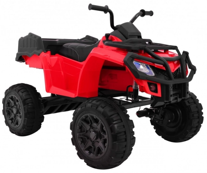 XL-ATV 4x4 Quad 2,4GHz auf Batterie für Kinder Rot + Fernbedienung + 4x4 Antrieb + Gepäckträger + kostenloser Start + EVA + LED Audio