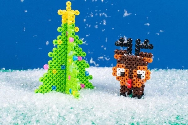 Bügelperlen 3D Märchen mit Prinzessin