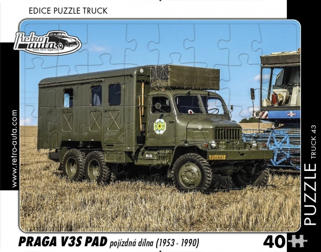 Puzzle LKW Praga V3S Werkstatt