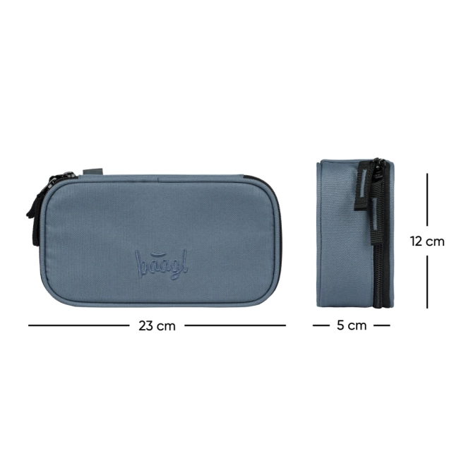 Schulmäppchen Etui Skate Staub Blau