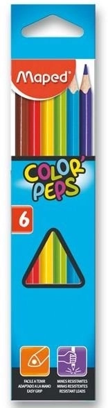 Trojkantige Buntstifte Color'Peps 6er Set