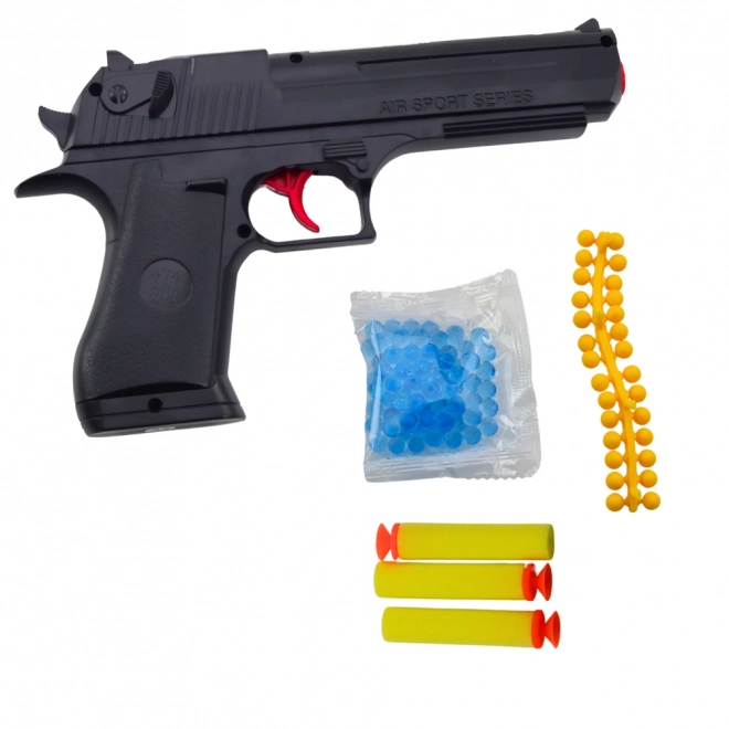 Sportpistole mit Schaumstoff- und Wasserkugeln
